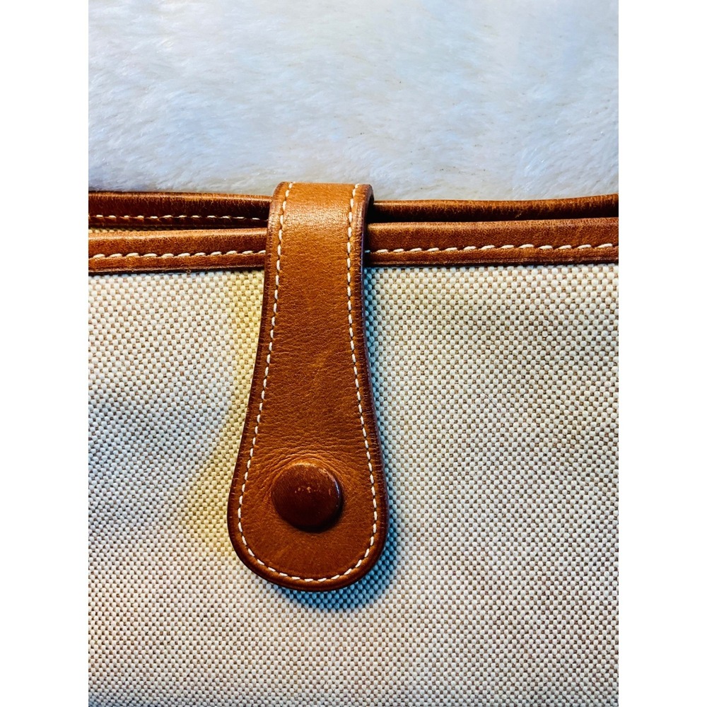 Hermes Evelyne GM Crossbody Bag Canvas Leather Cognac Authentic - Picture 12 of 16